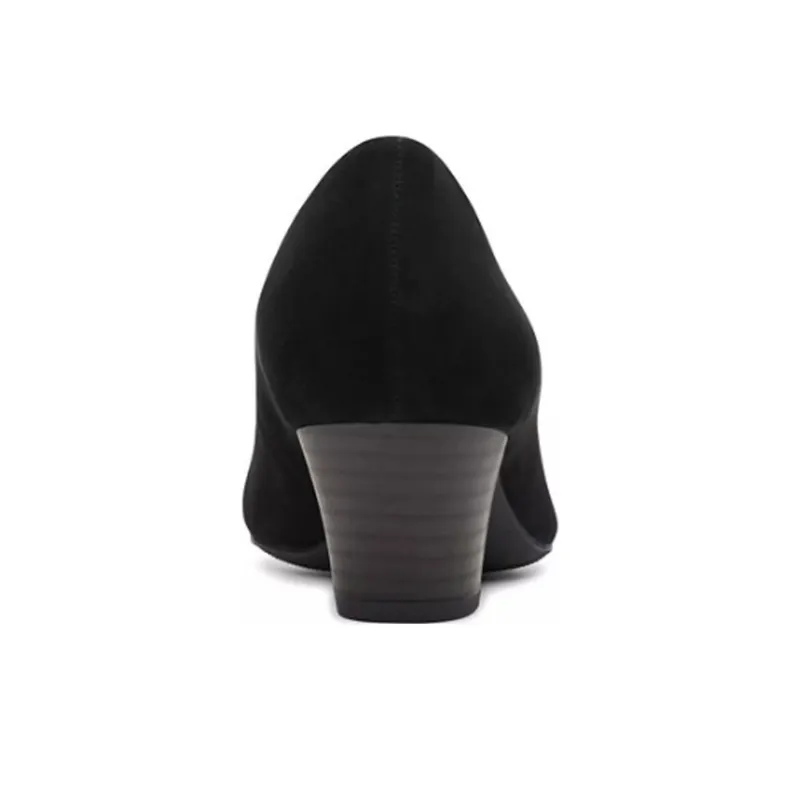 Clarks Teresa Step Chunky Heel High Heels 5.7cm Women's Black-4