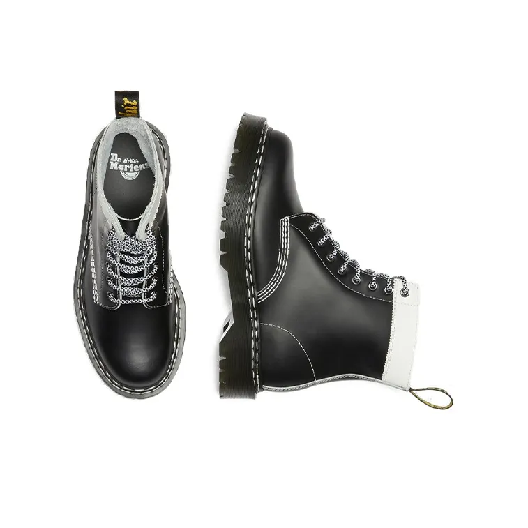 Dr.Martens 1460 Pascal Bex Leather Contrast Lace Up Boots 'Black'-4