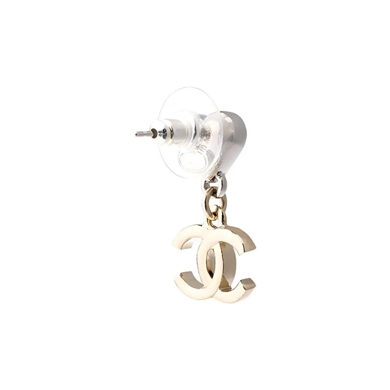 CHANEL Metal Earrings Women's Gold/Silver-2