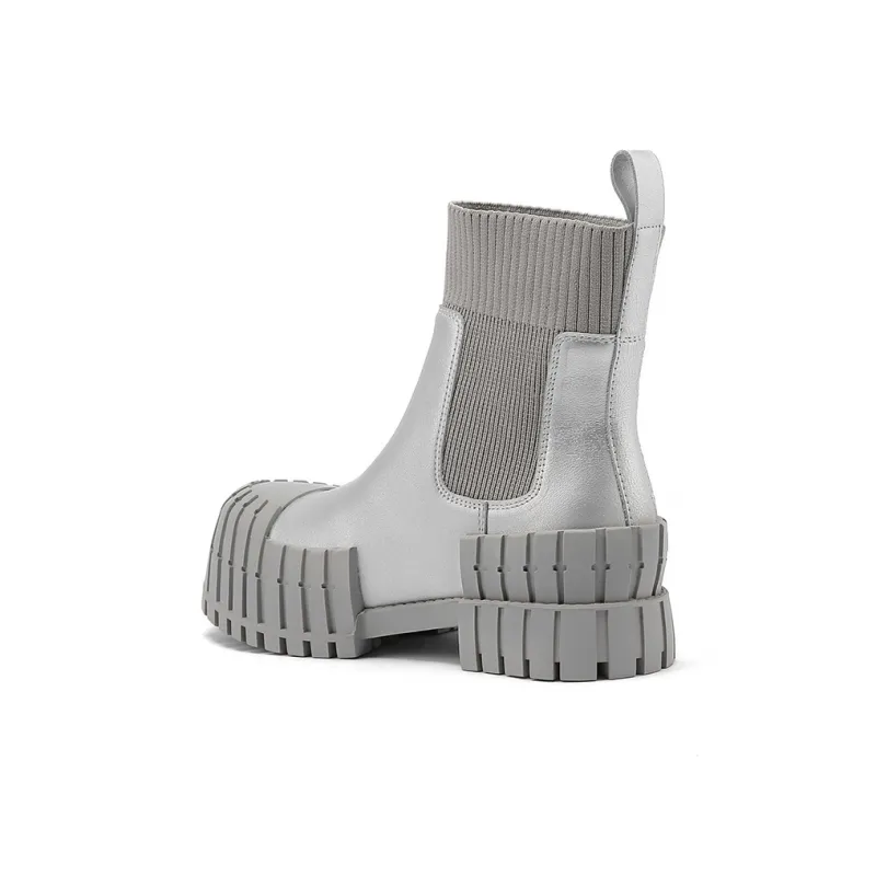 Sze Ankle Boots 5cm Women's Silver-2
