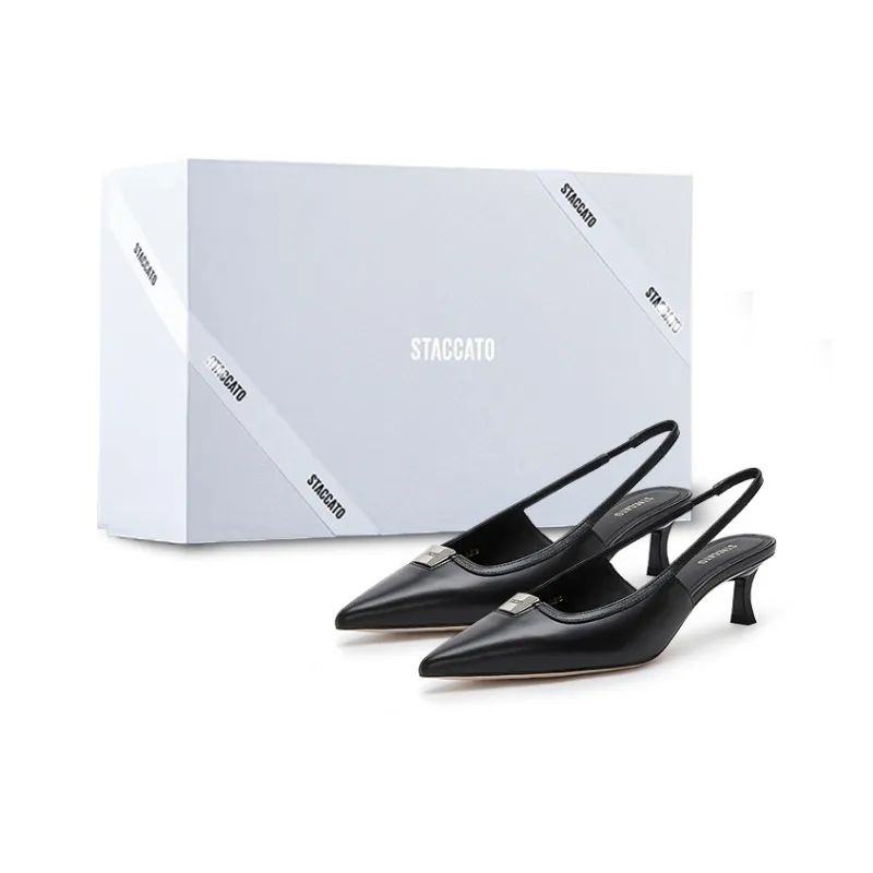Staccato Monica Flared Heel Pointed Toe High Heels 6cm Women's-1