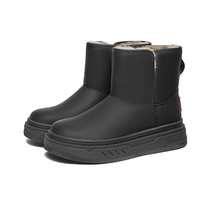 JOSINY Warm Height Increasing Slip-Resistant Short Mid-Calf Snow Boots Women's-2