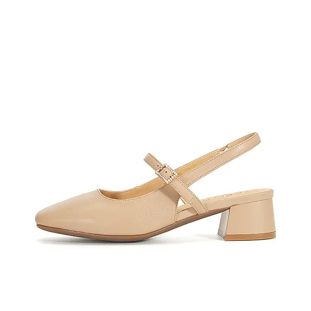 LESELE Chunky Heel High Heels 4.5cm Women's-5