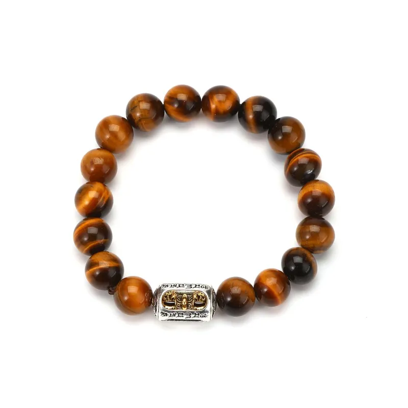 Tanner Tiger's Eye Stone Bracelets Unisex-1