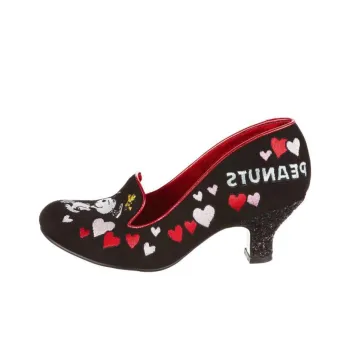 IRREGULAR CHOICE Chunky Heel High Heels Women's Black Red