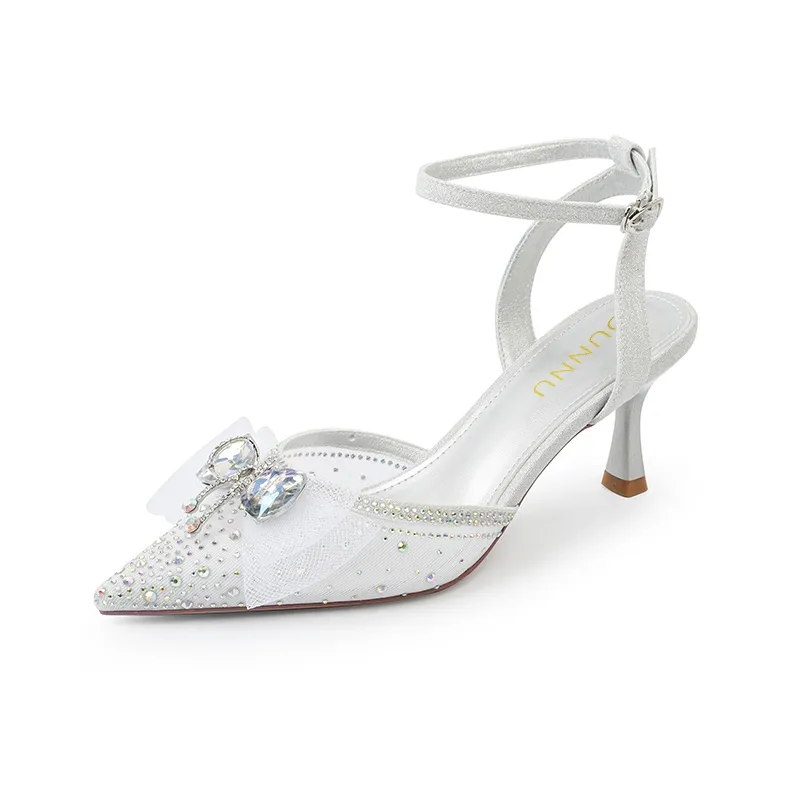 Dunnu Slim Heel High Heels 6.5cm Gold-12