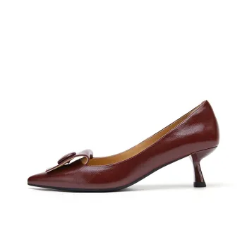Marie Claire Slim Heel High Heels 5cm Women's Cherry Red