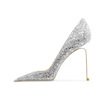 Ganxiaojie High Heels Women's Silver