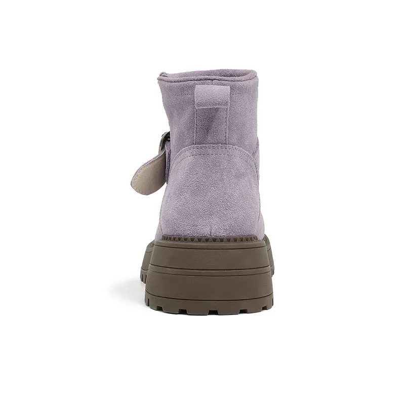 OULISASI Ankle Boots Women's Ecru/Khaki/Mocha/Purple/Umber-13