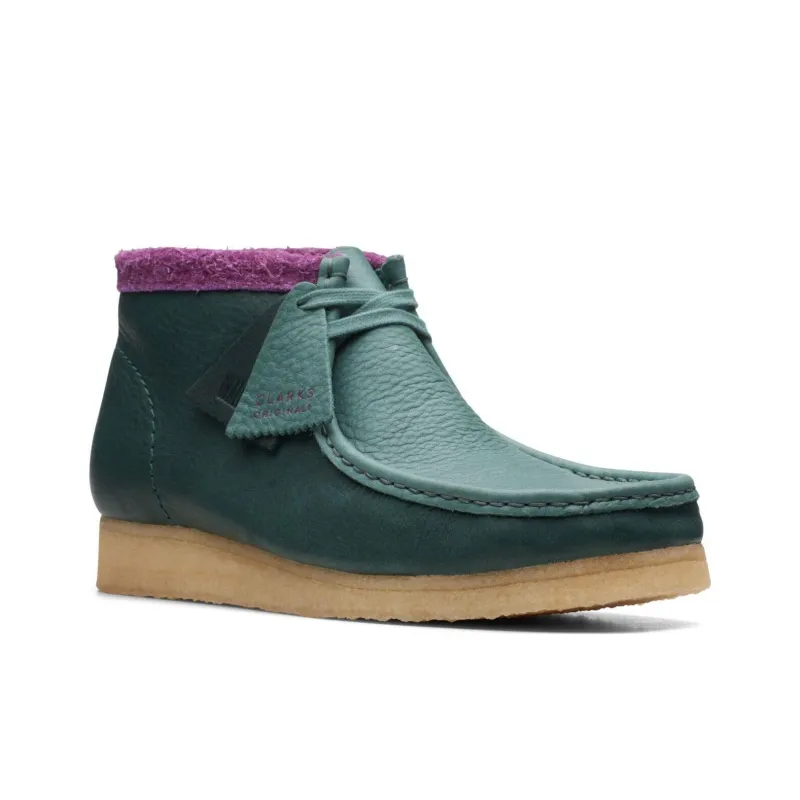 Clarks Originals Wallabee Boot Green Combination-2