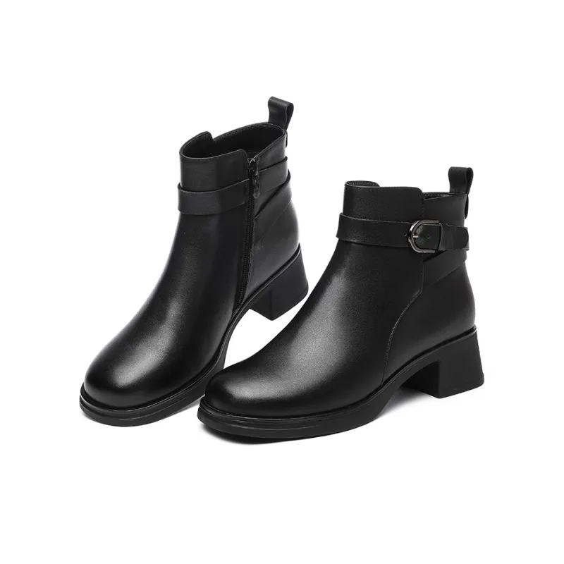 Cigna Ankle Boots Women's Black/Coffee-1