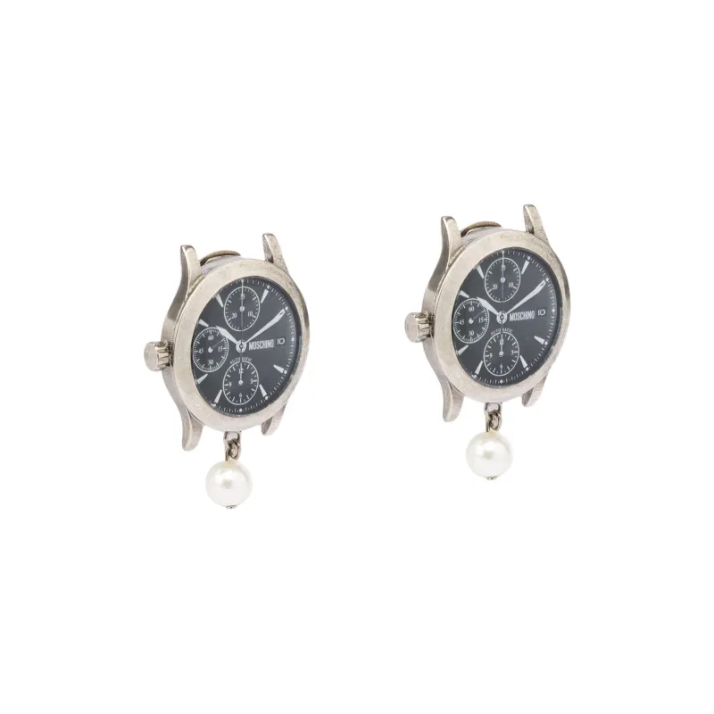 MOSCHINO Watch Clip on Earrings-1