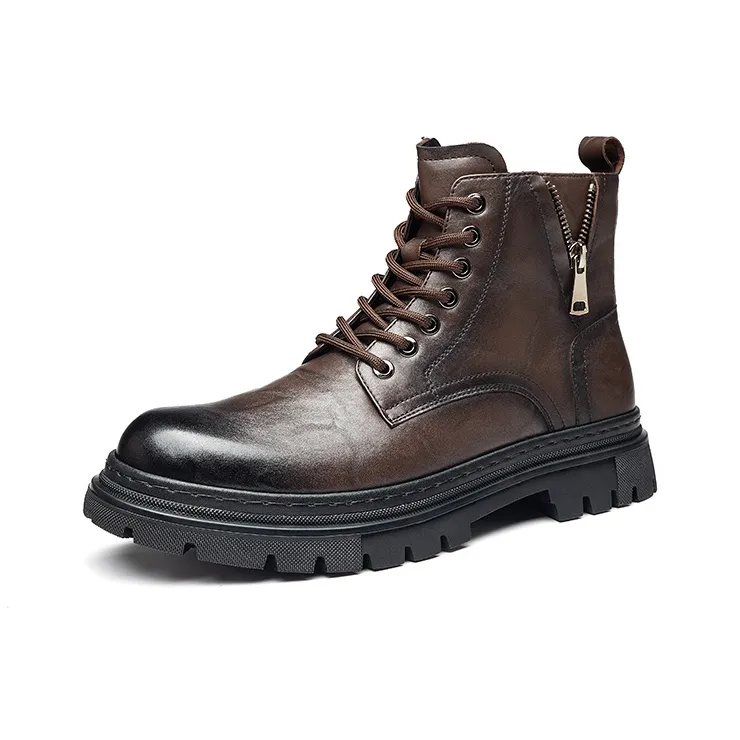 HARSON Martin Boots Men Black-7