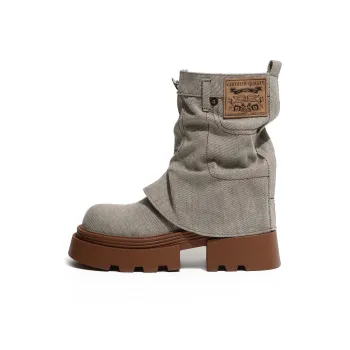 SHUMO Ankle Boots Women's Coffee/Khaki