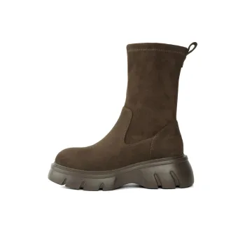 PT'SON Ankle Boots Women's Coffee