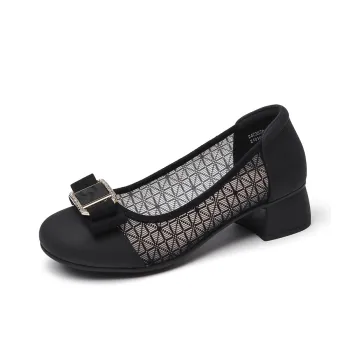 Cigna Chunky Heel High Heels 4.1cm Women's