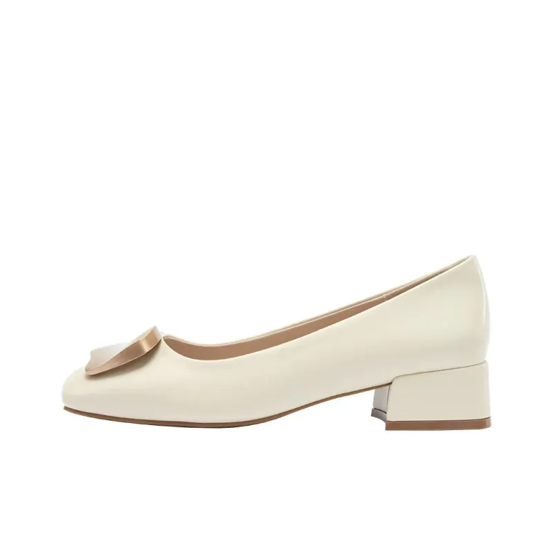 DAPHNE High Heels Women's White/Apricot-0