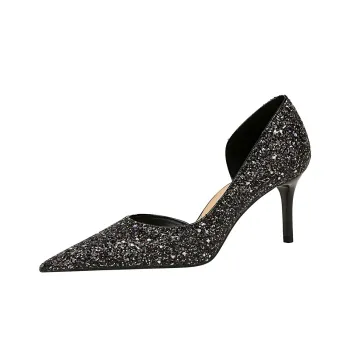 QITUMAUL Slim Heel High Heels 10.5cm Women's