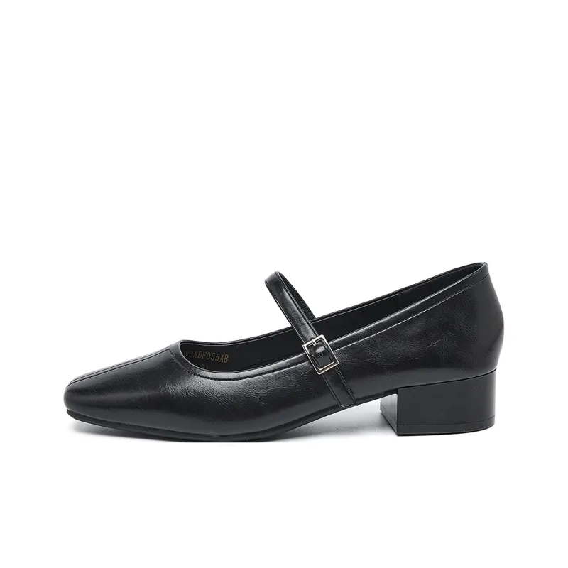 HLA Block Heel High Heels 3cm Women's-9