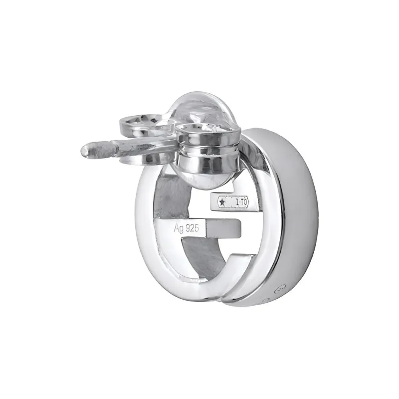 GUCCI 925 Sterling Silver Stud Earrings Women's Silver-2