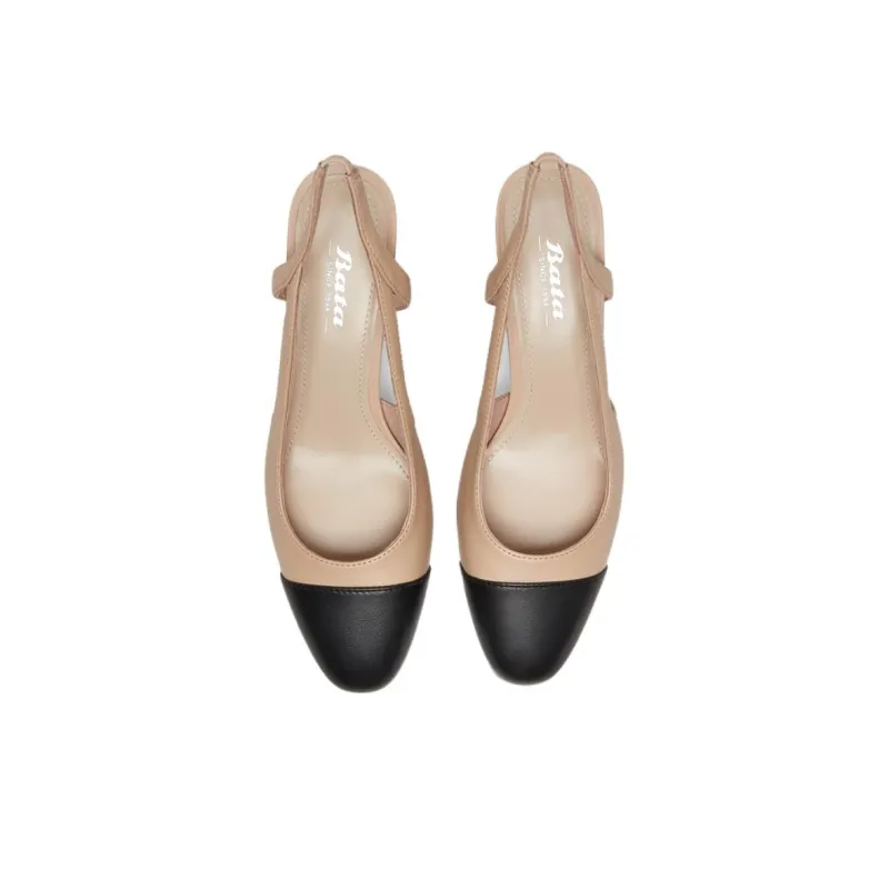 BATA Chunky Heel High Heels 6.5cm Women's-8