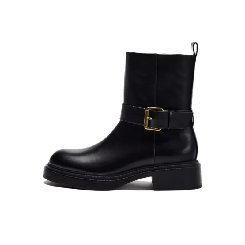 ZARA Ankle Boots 3.7cm Women's Black-0
