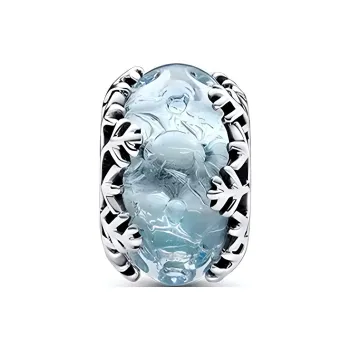 Pandora Sterling Silver Beads Women's Light Blue
