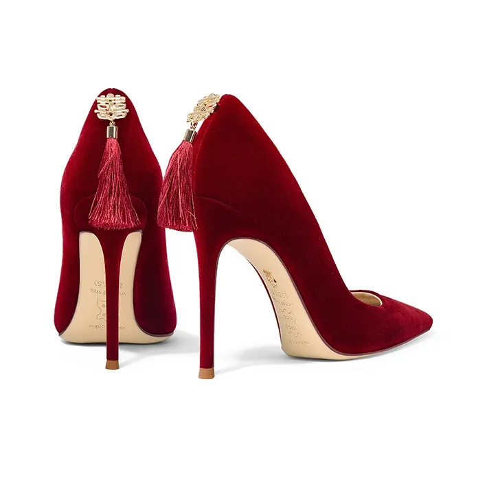 Holy Rose Slim Heel High Heels 10cm Women's-2