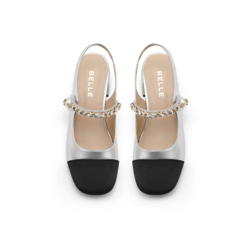 BELLE Chunky Heel High Heels 4.5cm Women's-6