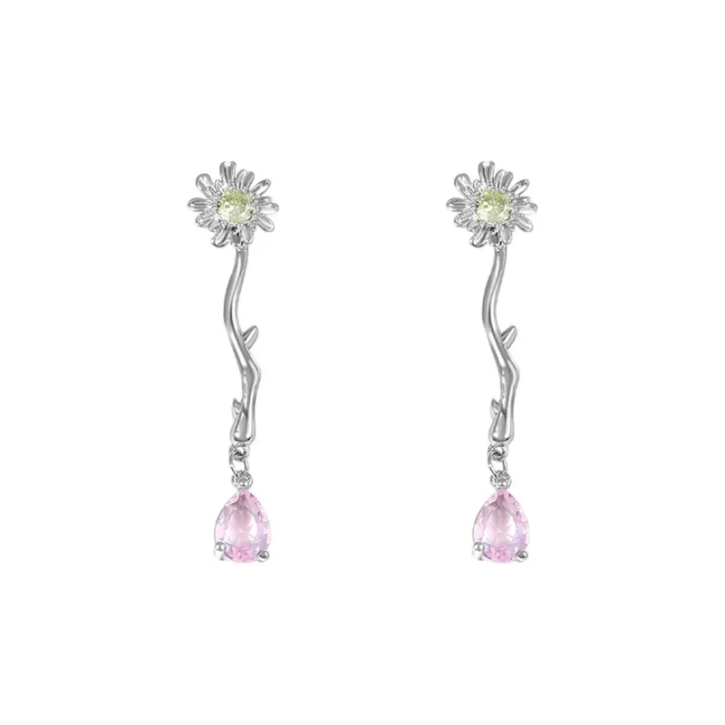 Welcome To The Treasure Zircon Earrings Unisex-9