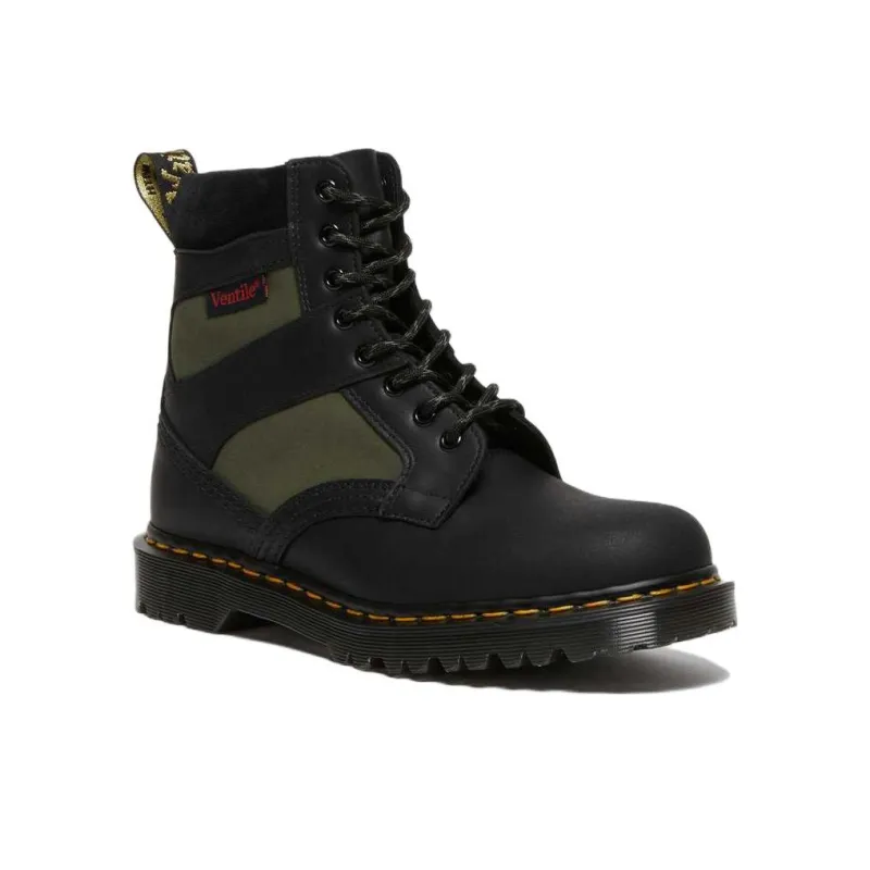 Dr.Martens 1460 Made In England Padded Panel Lace Up Boots 'Black Olive'-1