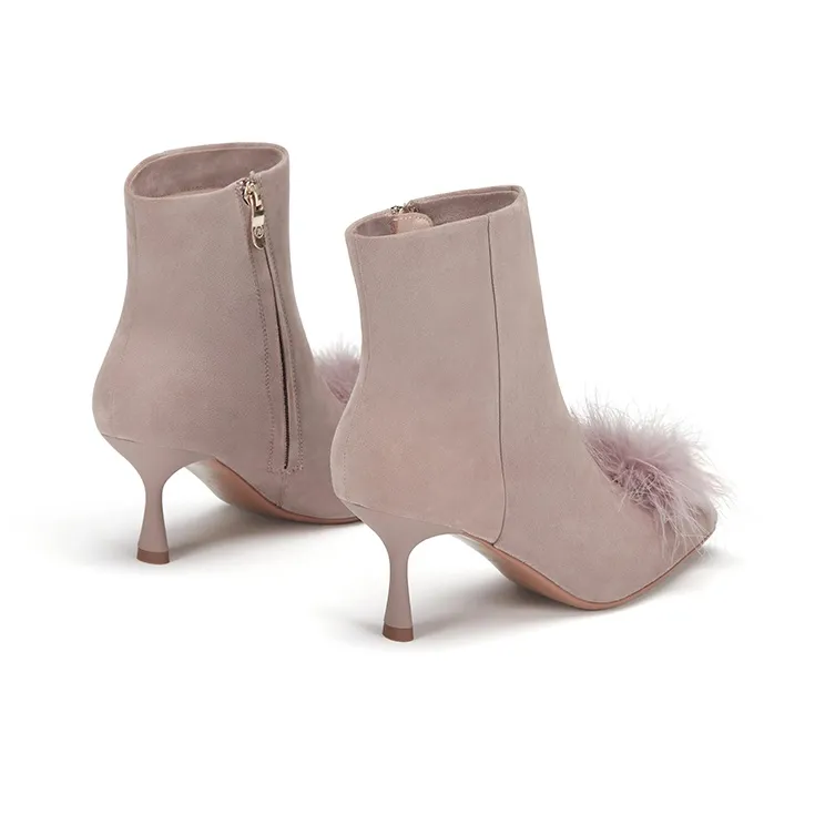 73Hours Plush Party Ankle Boots Women's-9