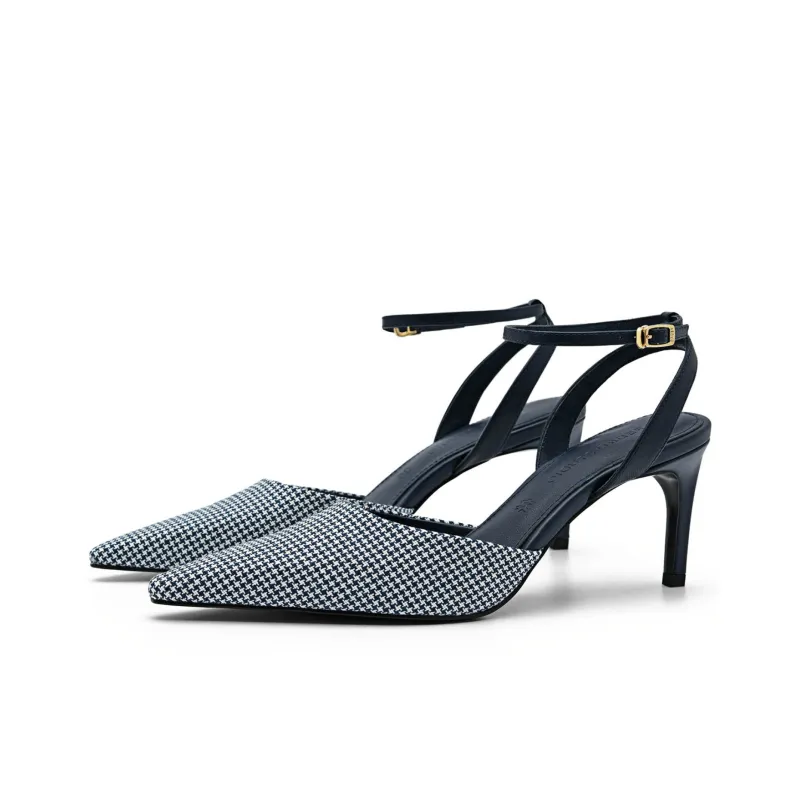 PEDRO Studio Series Slim Heel High Heels 7.5cm Women's Dark Blue-1