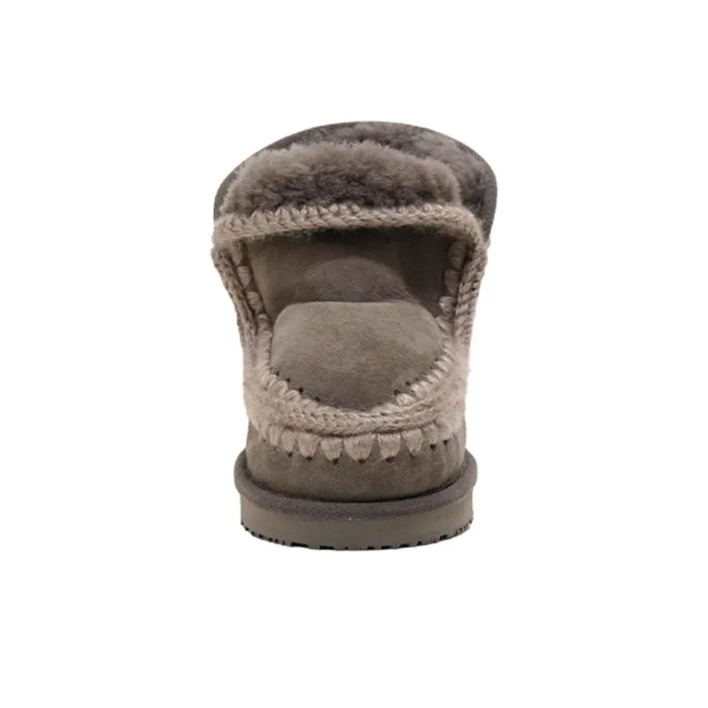 K.D.KENAZ Short Snow Boots Women's Olive Brown-1