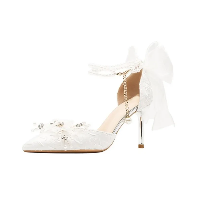 HKCP Slim Heel High Heels 8cm Women's-0