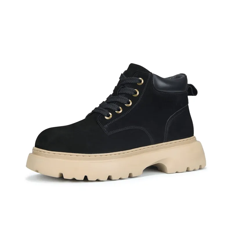LINSEN Martin Boots Men Khaki/Black-5