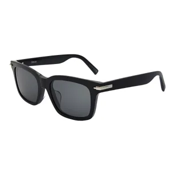 DIOR Plate Frame Square Sunglasses Men's Black