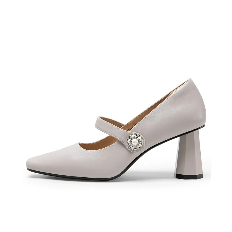 C°BANNER Chunky Heel High Heels 7cm Women's-6
