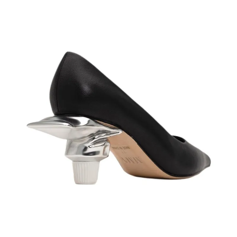 Maison MIHARA YASUHIRO Toothpaste Heel 60mm Leather Pumps-14
