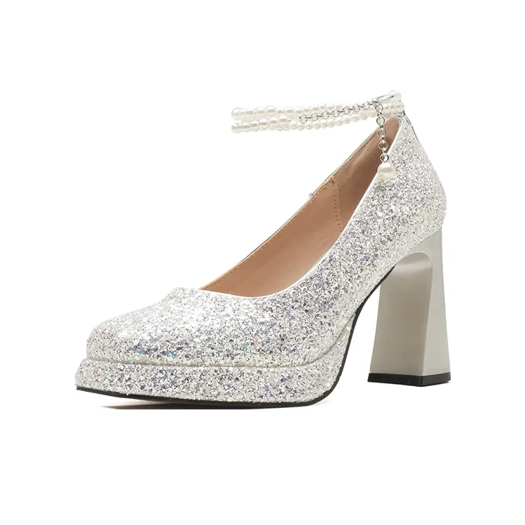 KATHRYN WILSON Chunky Heel High Heels 9cm Women's-1