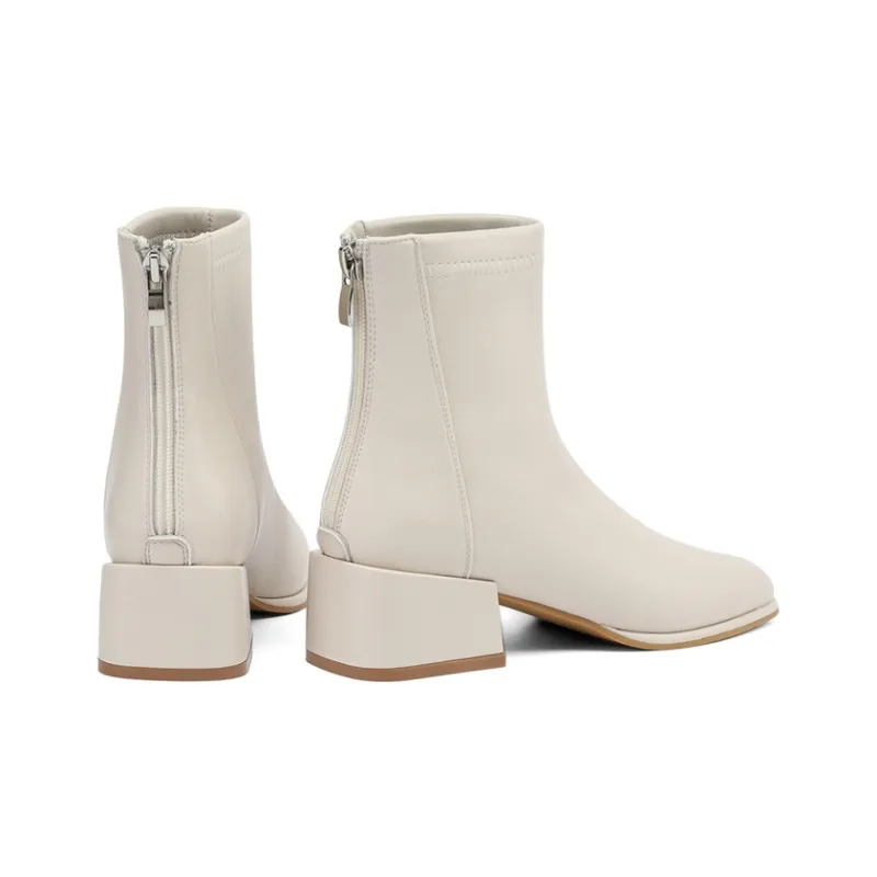 DAPHNE Ankle Boots Women's Khaki/Black/Beige-19