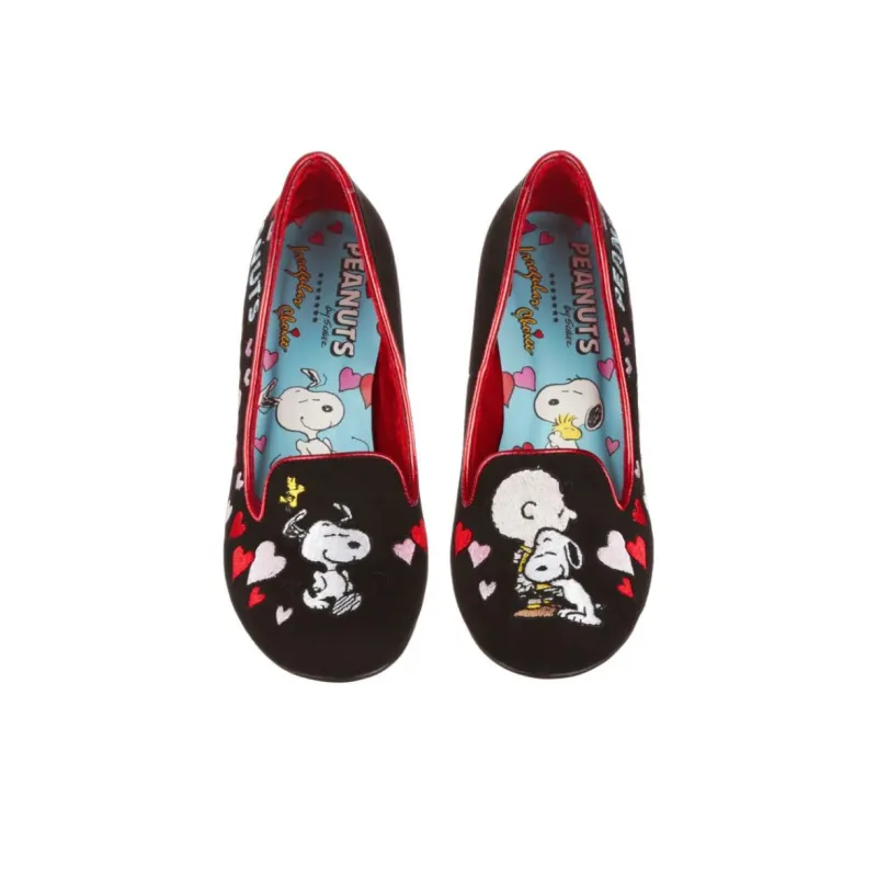 IRREGULAR CHOICE Chunky Heel High Heels Women's Black Red-4