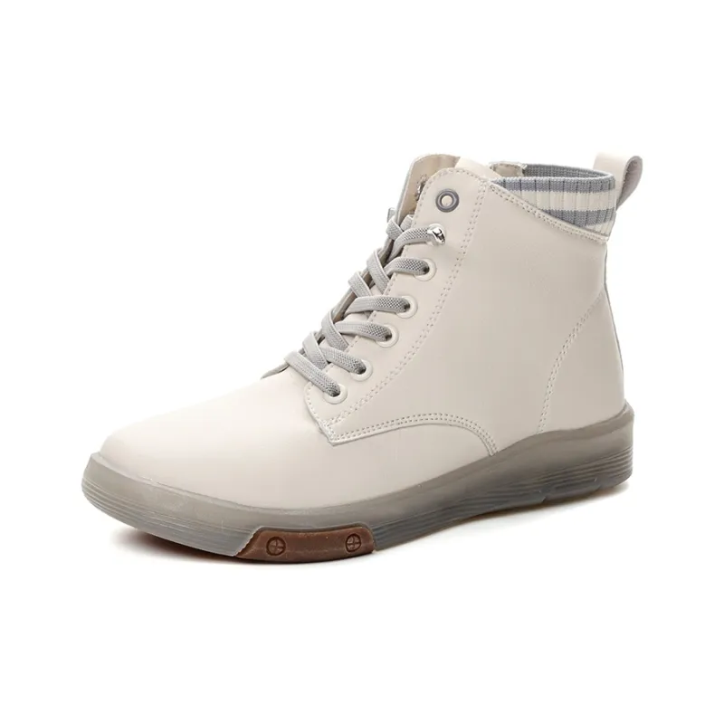 JNLVWA Ankle Boots Women's Beige Black/Beige Gray-5