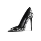 Black White Plain Woven Style 6cm