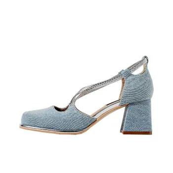 Wonderful Couple Chunky Heel High Heels 6cm Women's