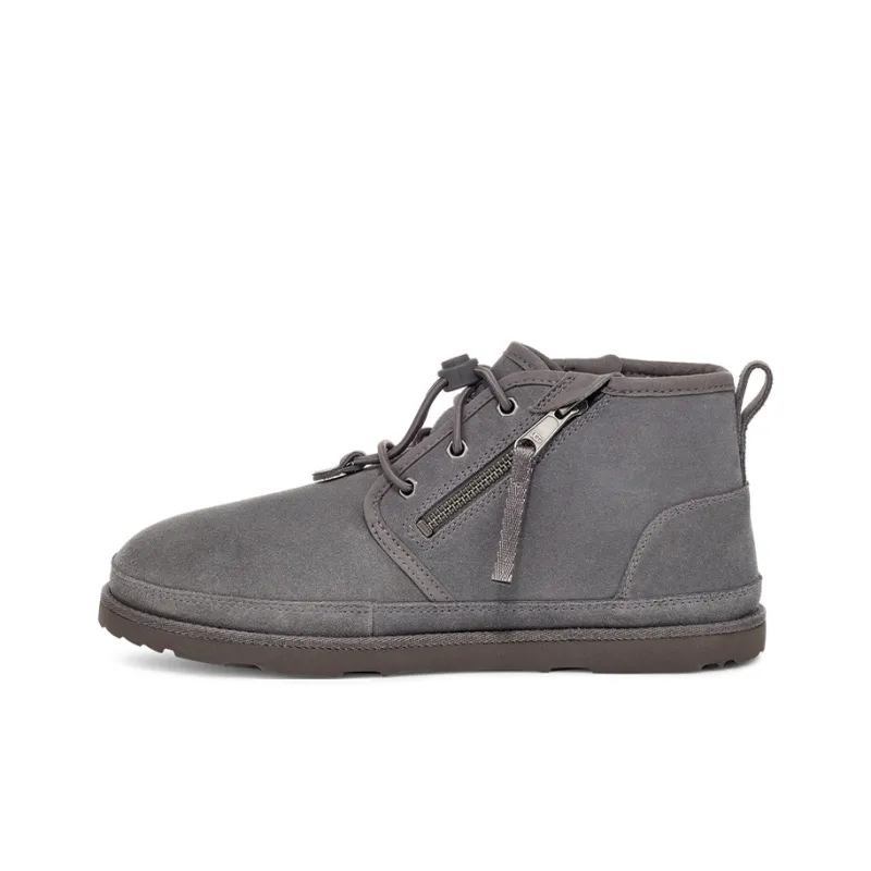 UGG Neumel Adaptive Double Zipper Snow Boots Gray-0