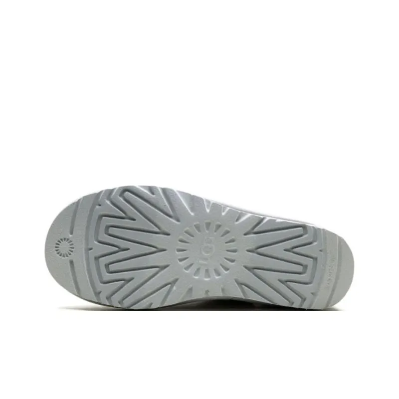 UGG CLASSIC MINI Iridescent Short Snow Boots Women's Glacier Gray-4