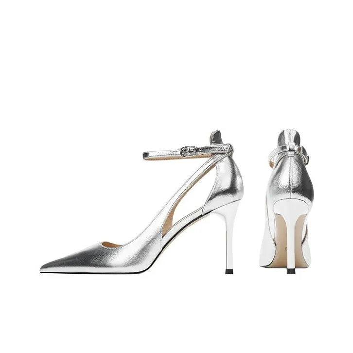 Zubumei Slim Heel High Heels 8cm Women's-1