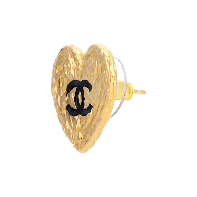 CHANEL Metal Stud Earrings Women's-2