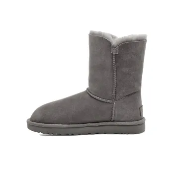 UGG Bailey Button Ii Boot Fleece Lined Gray Women's